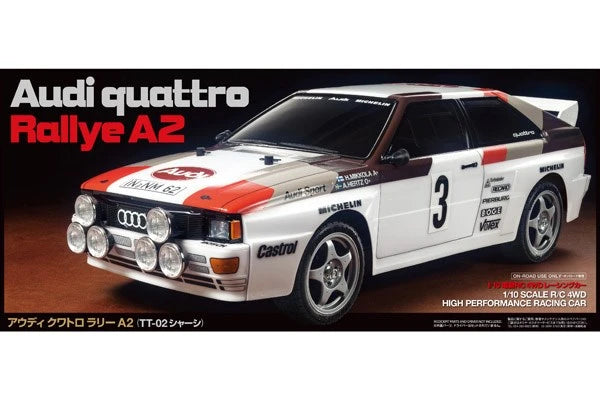 Tamiya - 58667 - TT-02 Audi quattro Rally Fjernstyret bil - Kit