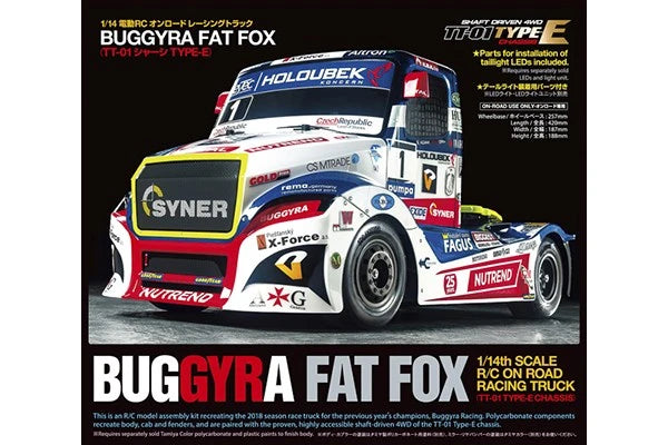 Tamiya - 58661 - 1/14 R/C Buggyra Racing Fat Fox (TT-01-E) / NO ESC