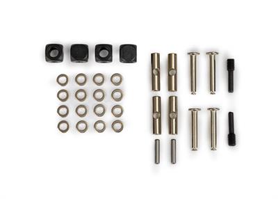 Traxxas - TRX5452X - U-joints, driveshaft (carrier (4)/ 4.5mm cross pin (4)/ 3mm headed pin (4)/ 4x15mm screw pin (2)/ hex pin (2)/ e-clips (6)/ 3x6x