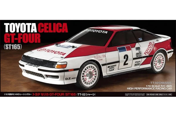 1/10 R/C Toyota Celica GT-Four (ST165) (TT-02) - Samlesæt