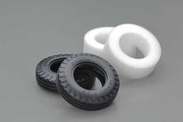 Ribbed "Rough Ride" Tires (w/Inner Sponge, 2pcs.)