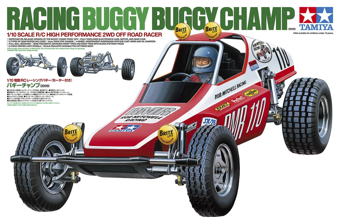 Tamiya - 58441 - 1/10 R/C Buggy Champ (2009) - Samlesæt