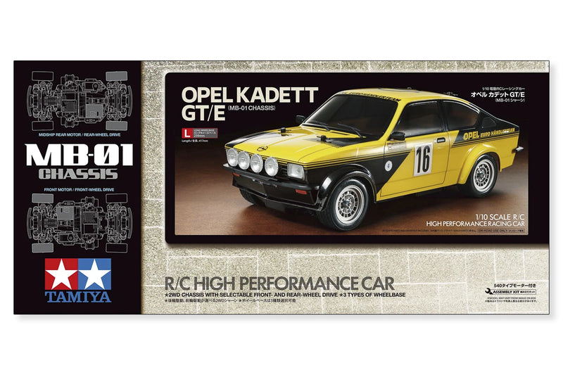 Tamiya - 58729 - 1/10 R/C Opel Kadett GT/E (MB-01) - Samlesæt