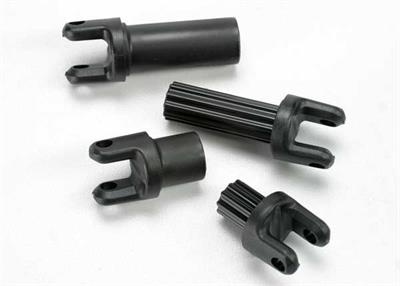 Traxxas - TRX5455 - Half shafts, center front (internal splined (1)/ external splined (1)/ center rear (internal splined (1)/ external splined (1)) (