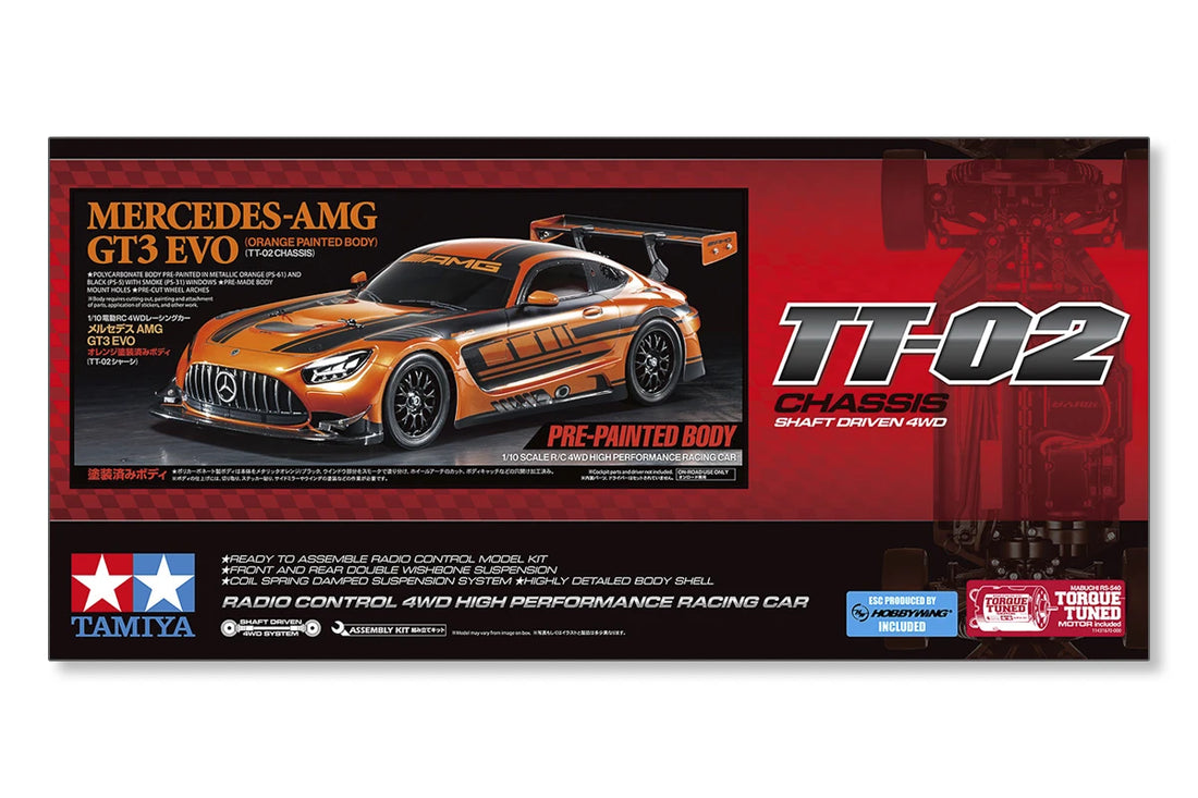 1/10 R/C Mercedes-AMG GT3 EVO (Painted Body) TT02