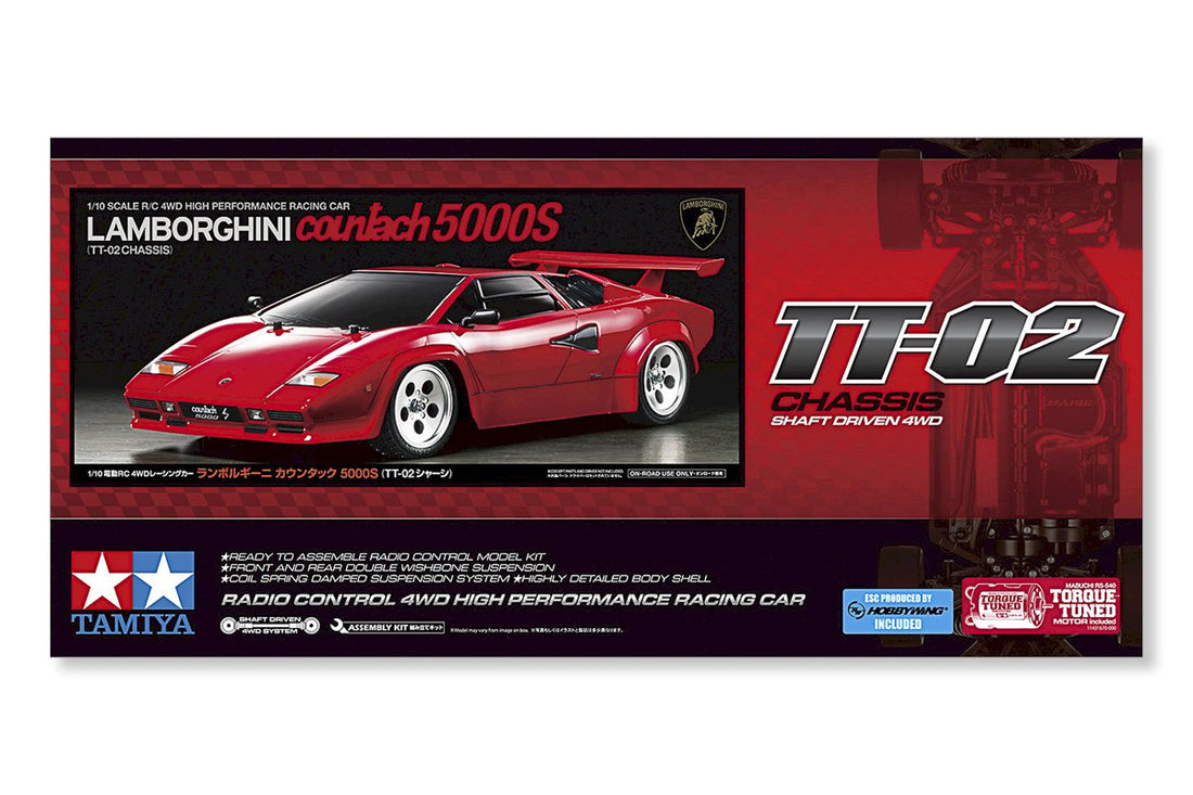 1/10 R/C Lamborghini Countach 5000S (TT-02)