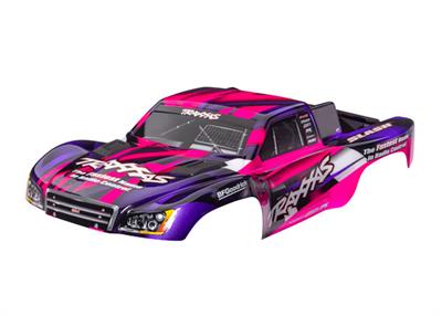 Traxxas - TRX5851-PINK - Body, Slash® 2WD (also fits Slash® VXL & Slash® 4X4), pink & purple (painted, decals applied) (assembled with front & rear l