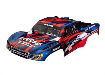 Traxxas - TRX5851R - Body, Slash® 2WD (also fits Slash® VXL & Slash® 4X4), red & blue (painted, decals applied)