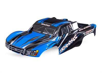 Traxxas - TRX5855-BLUE - Body, Slash® 4X4 (also fits Slash® VXL & Slash® 2WD), blue (painted, decals applied)