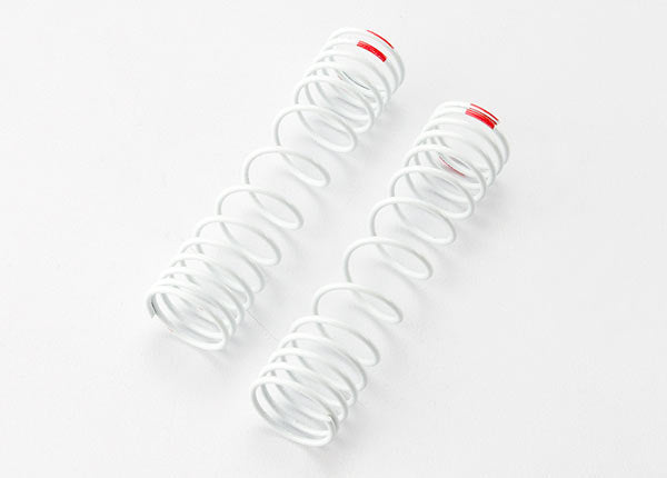 Traxxas - TRX5859 - Springs, rear (white) (progressive rate) (2) (fits #5862 aluminum Big Bore shocks)