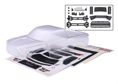 Traxxas - TRX5916 - Body, 2017 Ford Raptor®, heavy duty (clear, requires painting)/decals (includes latches and latch mounts for clipless mounting)