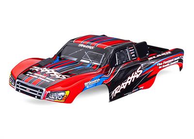 Traxxas - TRX5924-RED - Body, Slash® 2WD (also fits Slash® VXL & Slash® 4X4), red (painted, decals applied) (assembled with front & rear latches for