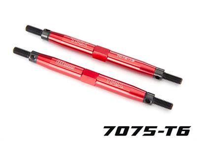 Toe links, Slayer (Tubes™ 7075-T6 aluminum, red) (88mm, fits front or rear) (2)/ rod ends, rear (4)/ rod ends, front (4)/ wrench