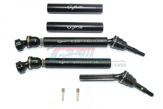For TRAXXAS REVO Steel+Aluminium Front/Rear Universal Swing Shaft With Washers and Wheel Hubs