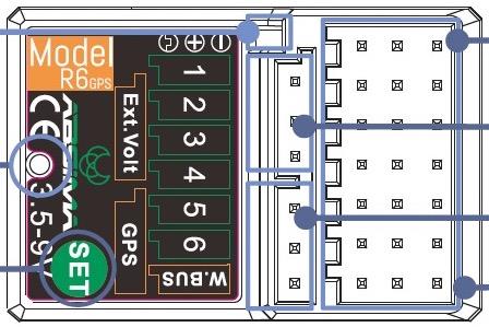 Absima - 2020024 - 6-kanals modtager R6GPS