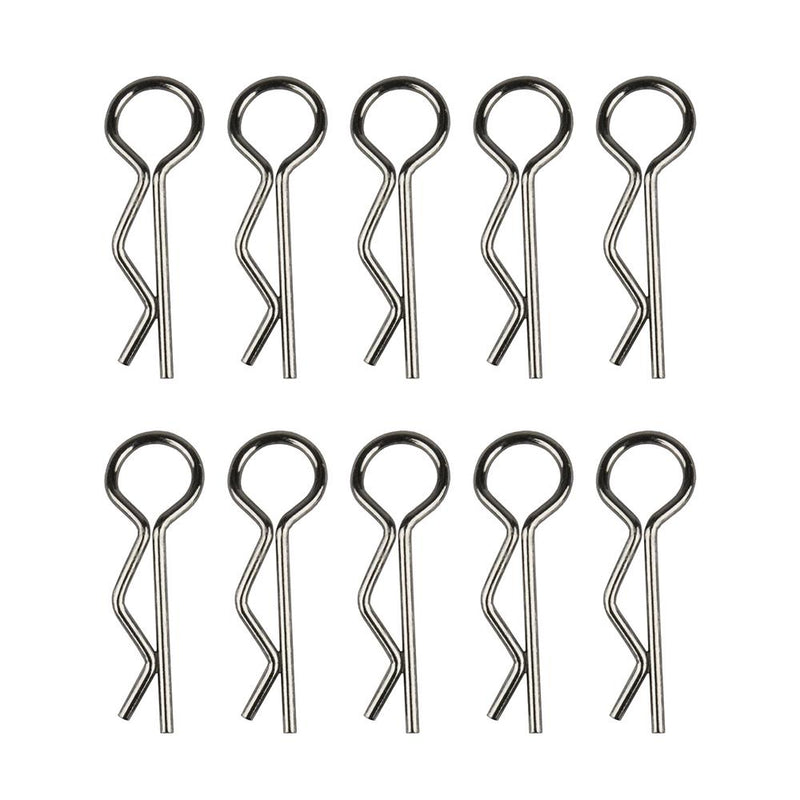 Team Associated - AE6332 - Karosseri Clips (Silver) - 10 stk