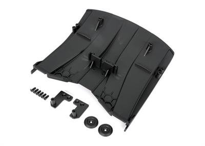 Traxxas - TRX6436X - Diffuser, rear/ diffuser wing (left & right)/ washers (2)/ 3x10mm CCS (6)