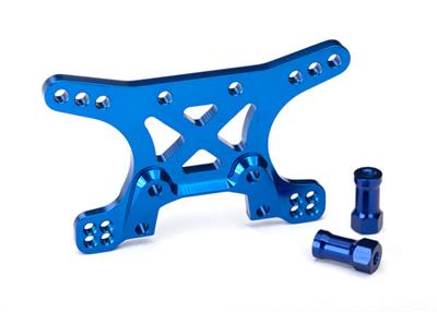 Traxxas - TRX6440 - Shock tower, front, 7075-T6 aluminum (blue-anodized)