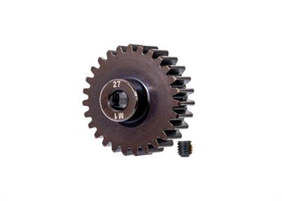 Traxxas - TRX6480R - 27-T pinion gear(machined, hardened steel) (1.0 metric pitch) (fits 5mm shaft)/ set screw