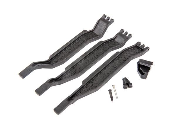 Traxxas - TRX6726x - Battery hold-down (3)/ battery clip/ hold-down post/ screw pin/ pivot post screw