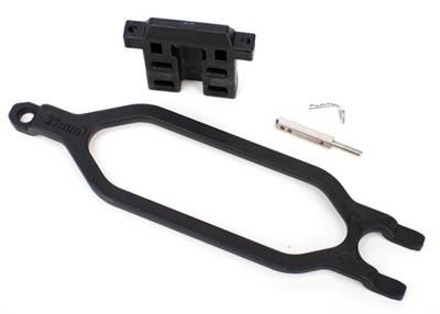 Traxxas - TRX6727X - Hold down, battery/ hold down retainer/ battery post/ angled body clip (allows for installation of taller, multi-cell batteries)