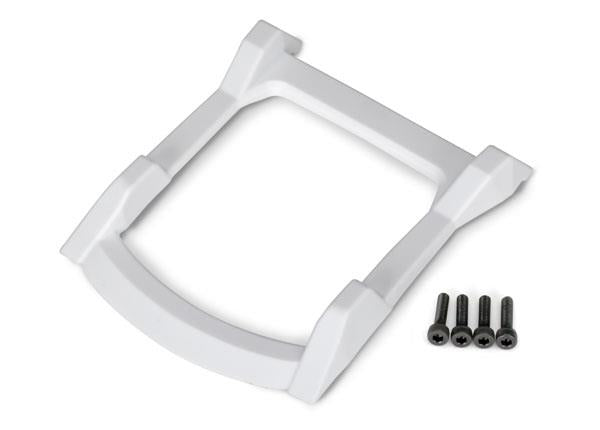 Traxxas - TRX6728A - Skid plate, roof (body) (white)/ 3x12 CS (4)