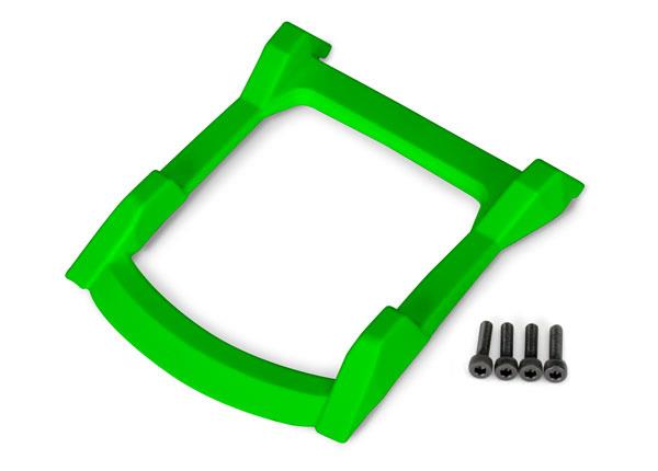 Traxxas - TRX6728G - Skid plate, roof (body) (green)/ 3x12 CS (4)