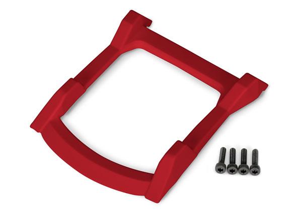 Traxxas - TRX6728R - Skid plate, roof (body) (red)/ 3x12mm CS (4)