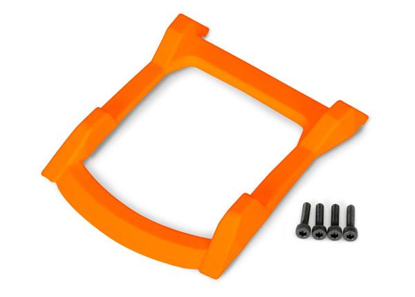 Traxxas - TRX6728T - Skid plate, roof (body) (orange)/ 3x12 CS (4)