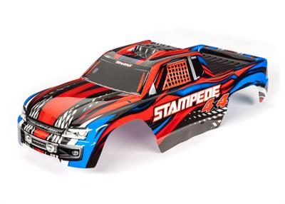 Traxxas - TRX6729R - Body, Stampede® 4X4, red (painted, decals applied)