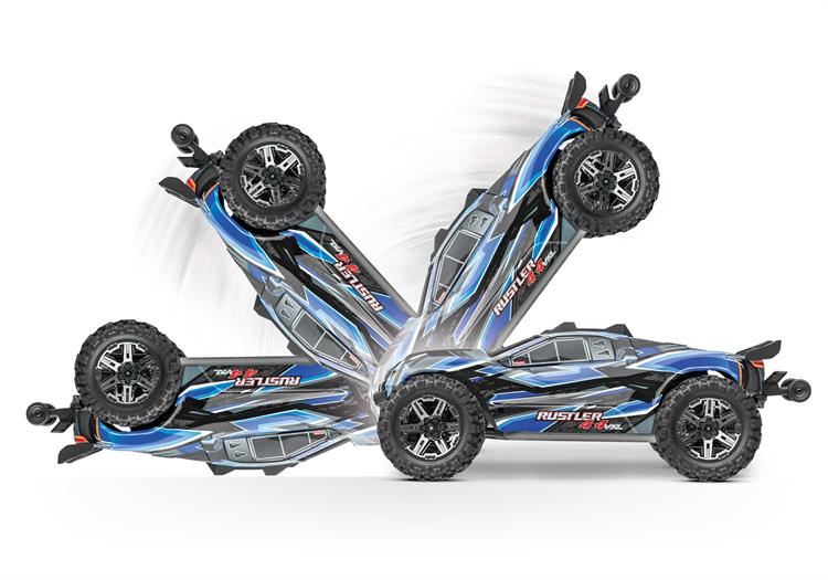 Traxxas - TRX67376-4 - Rustler 4x4 VXL Brushless med TSM system