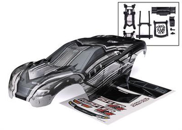 Traxxas - TRX6740L - Body, Rustler® 4X4, ProGraphix® (graphics are printed, requires paint & final color application)/ body mounts (front & rear)/ re