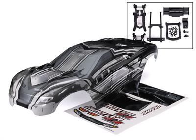 Body, Rustler® 4X4, ProGraphix® (graphics are printed, requires paint & final color application)/ body mounts (front & rear)/ re