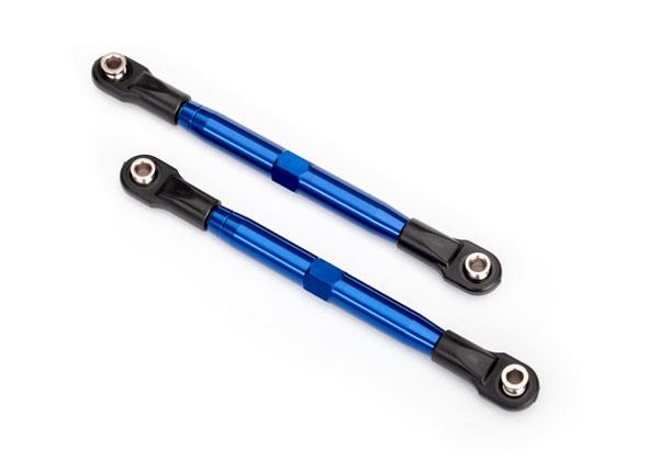 Traxxas - TRX6742X - Toe links (TUBES blue-anodized, 7075-T6 aluminum, stronger than titanium) (87mm) (2)/ rod ends, rear (4)/ rod ends, front (4)
