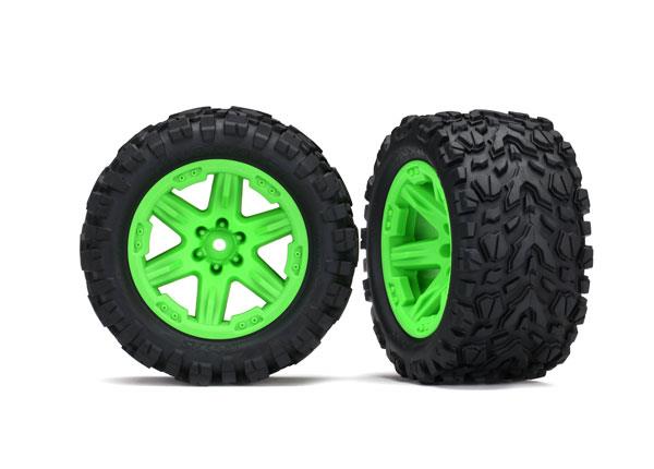 Traxxas - TRX6773G -  Talion Extreme dæk limet på 2,8" RXT grønne fælge (2) (TSM rated)