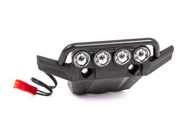 Traxxas - TRX6791 - Bumper, front (assembled, LED lights installed) (fits 4WD Rustler®)