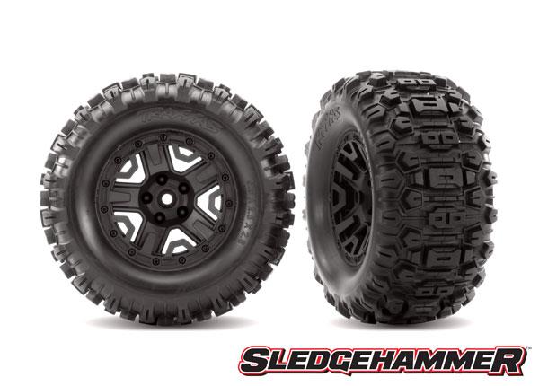 Traxxas - TRX6792 - Sledgehammer™ dæk limet på 2.8" fælge med 12mm hex (TSM® rated) - 2 stk