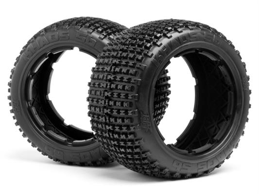 HPI - HP67972 - Khaos Tire (White/Baja 5B/Rear/2Pcs)