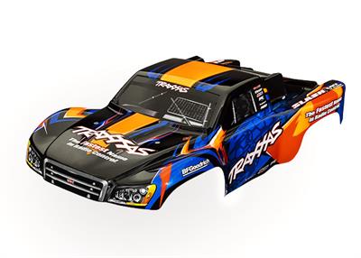 Traxxas - TRX6812T - Body, Slash® VXL 2WD (also fits Slash® 4X4), orange & blue (painted, decals applied)