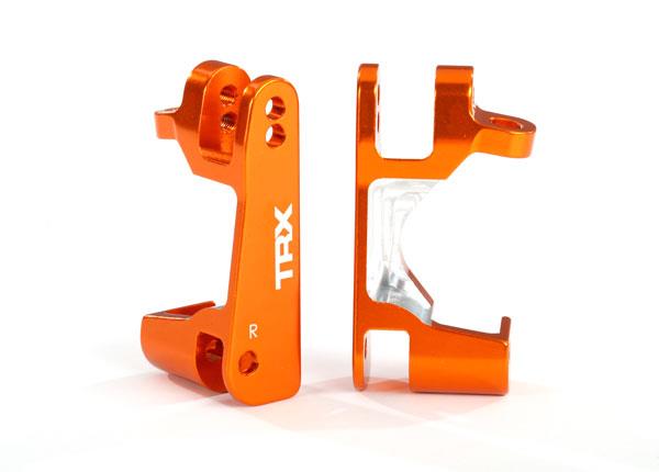 Traxxas - TRX6832A - Caster blocks (c-hubs), 6061-T6 aluminum (orange-anodized), left & right