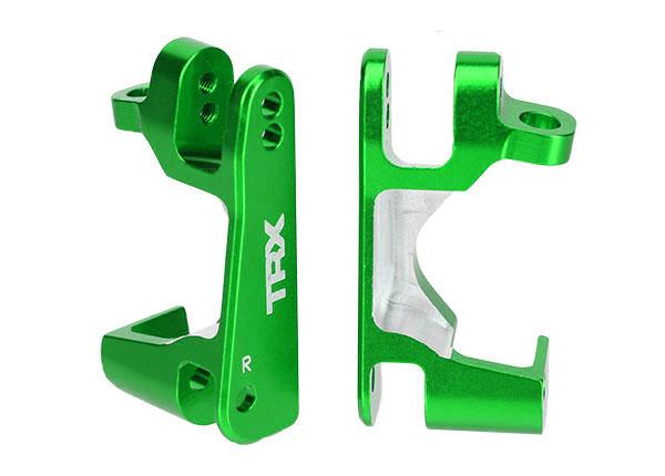 Traxxas - TRX6832G - Caster blocks (c-hubs), 6061-T6 aluminum (green-anodized), left & right