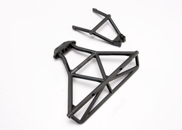 Traxxas - TRX6836 - Bumper, rear/ bumper mount, front (black)