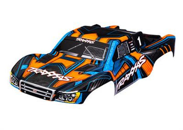 Traxxas - TRX6844-ORNG - Body, Slash® 4X4 (also fits Slash® VXL & Slash® 2WD), orange and blue (painted, decals applied) (assembled with front & rear