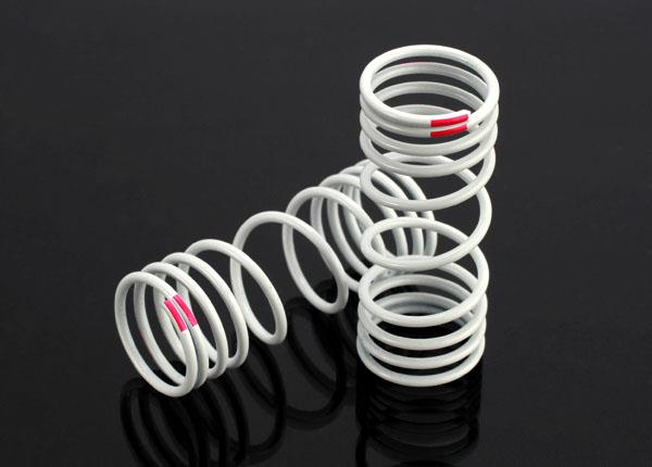 Traxxas - TRX6863 - Springs, front (progressive, +10% rate, pink) (2)