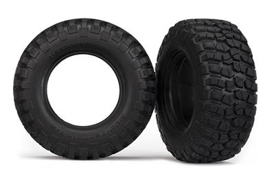 Traxxas - TRX6871 - Tires, BFGoodrich® Mud-Terrain™ T/A® KM2 (dual profile 4.3x1.7- 2.2/3.0") (2)/ foam inserts (2)