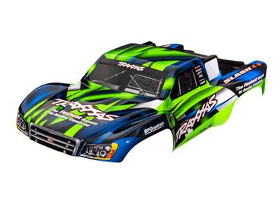 Traxxas - TRX6828G - Body, Slash® 4X4 (also fits Slash® VXL & Slash® 2WD), green & blue (painted, decals applied)