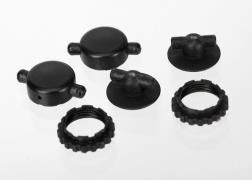 Traxxas - TRX6962 - Caps and spring retainers, GTR shocks (upper cap (2), upper retainer (2), lower retainer (2))