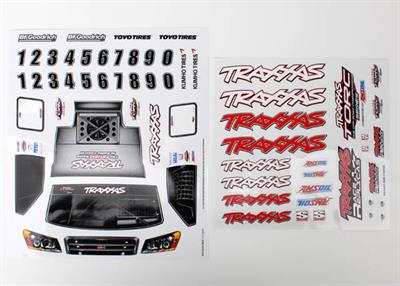 Traxxas - TRX7013X - Decal sheets, 1/16 Slash 4X4