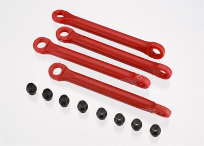 Traxxas - TRX7018 - Push rod (molded composite) (4)/ hollow balls (8) (1/16 Slash)