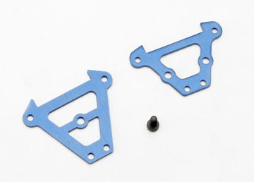 Traxxas - TRX7023 - Bulkhead tie bars, front & rear (blue-anodized aluminum)/ 2.5x6 CS (1)